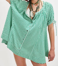 Free People - Farley Gingham Tunic Dress