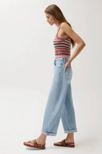 Pistola - Donny Bowed Wide Leg Jeans