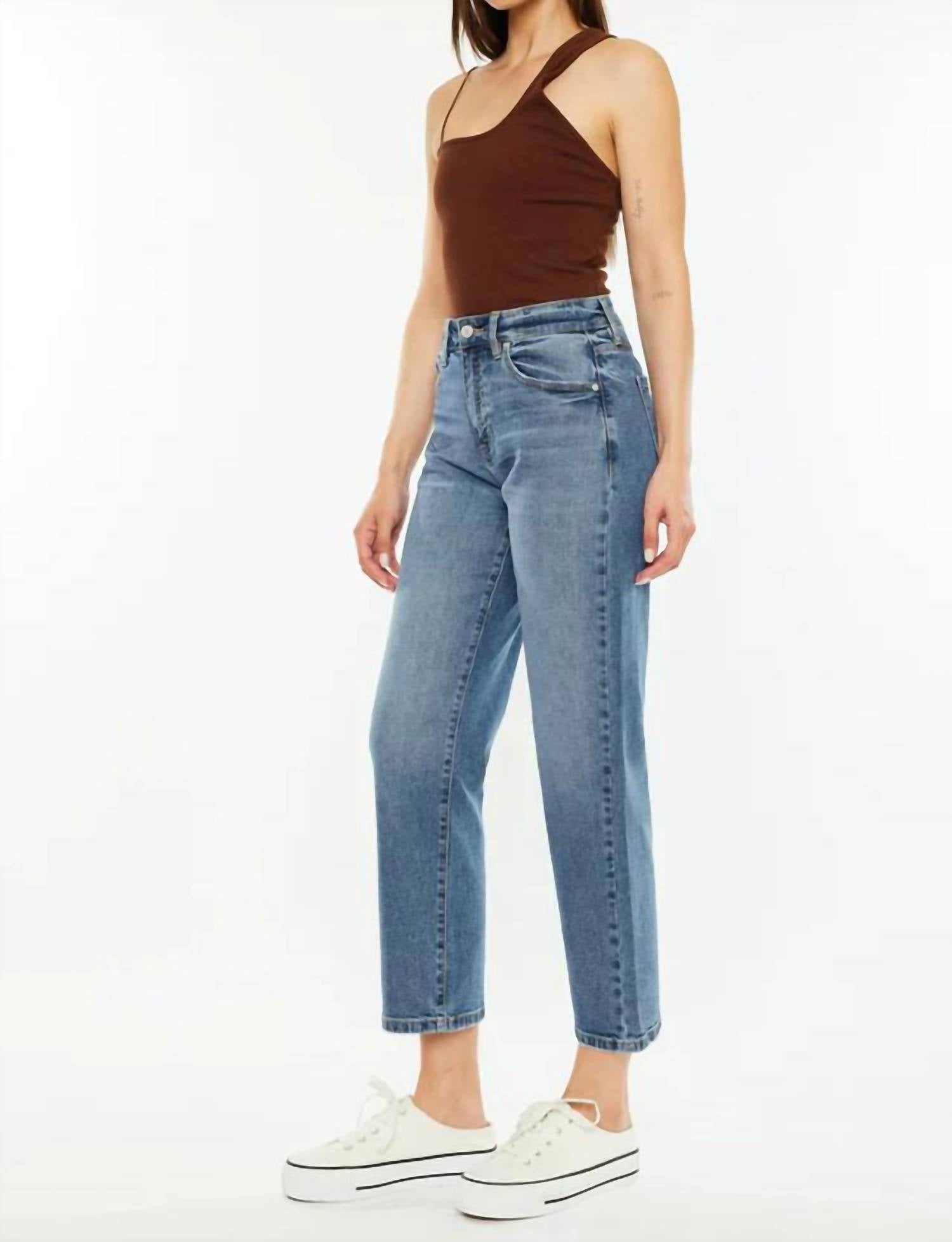 Kancan - Jordana High Rise True Straight Jeans