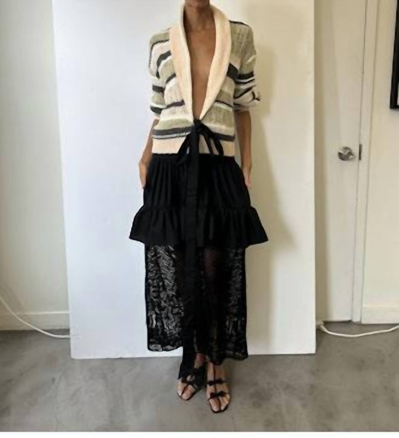 Hellessy - Meyer Stripe Belted Wrap Cardigan