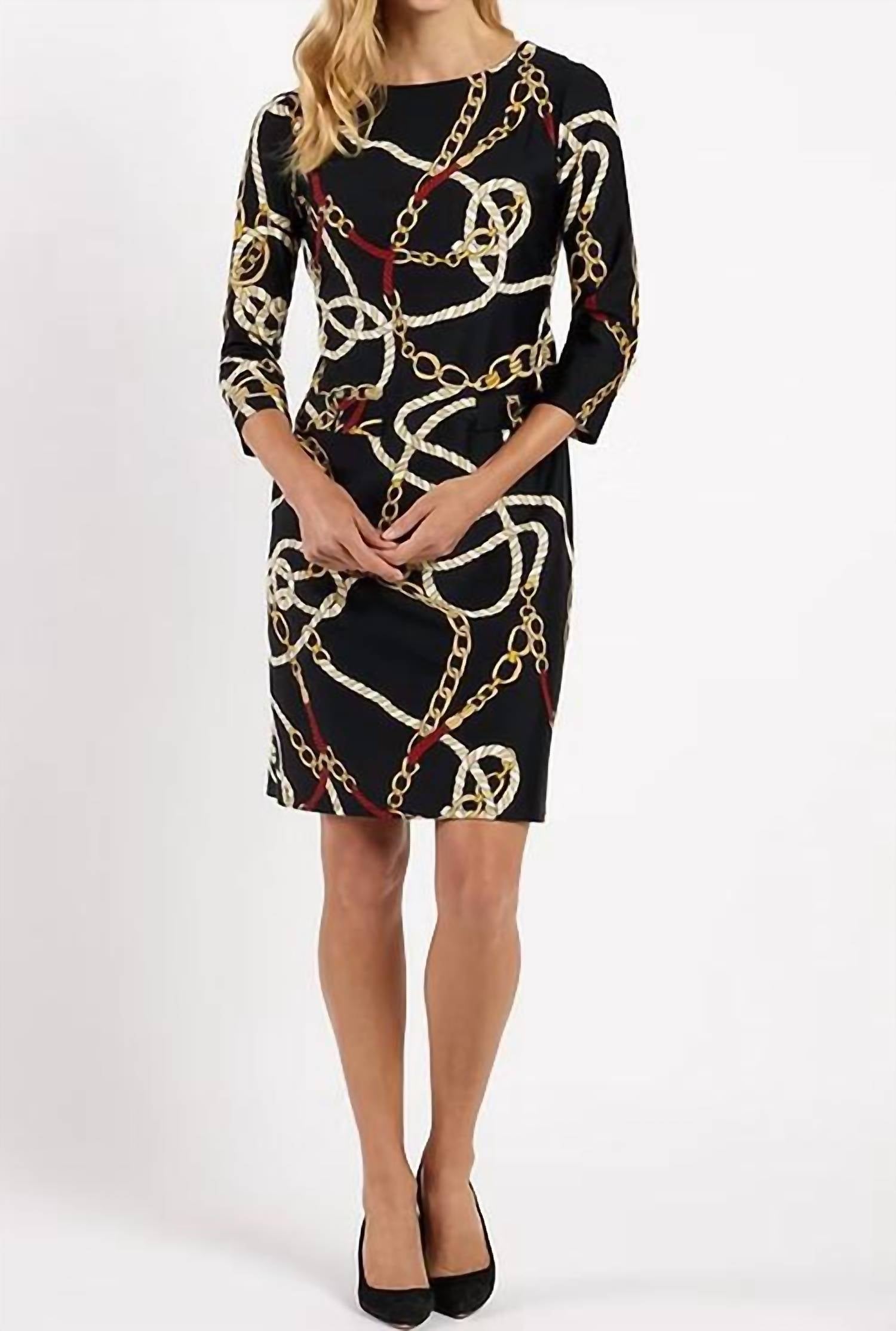 JUDE CONNALLY Ribbons & Chains Dress in black - women's dress