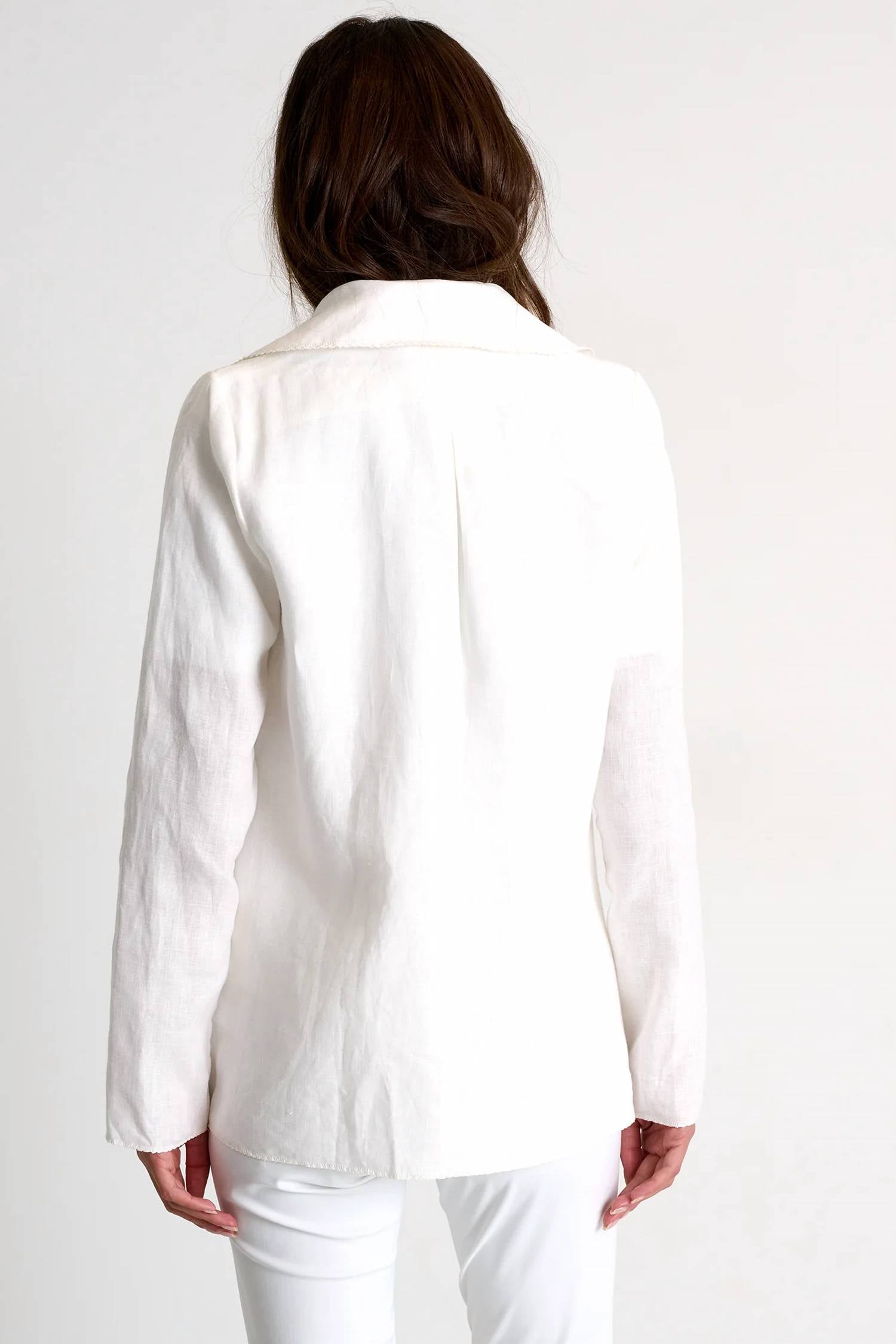 Shan - Long Sleeve Open Front Blazer