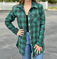 Adora - More Glam Less Grunge Flannel Top