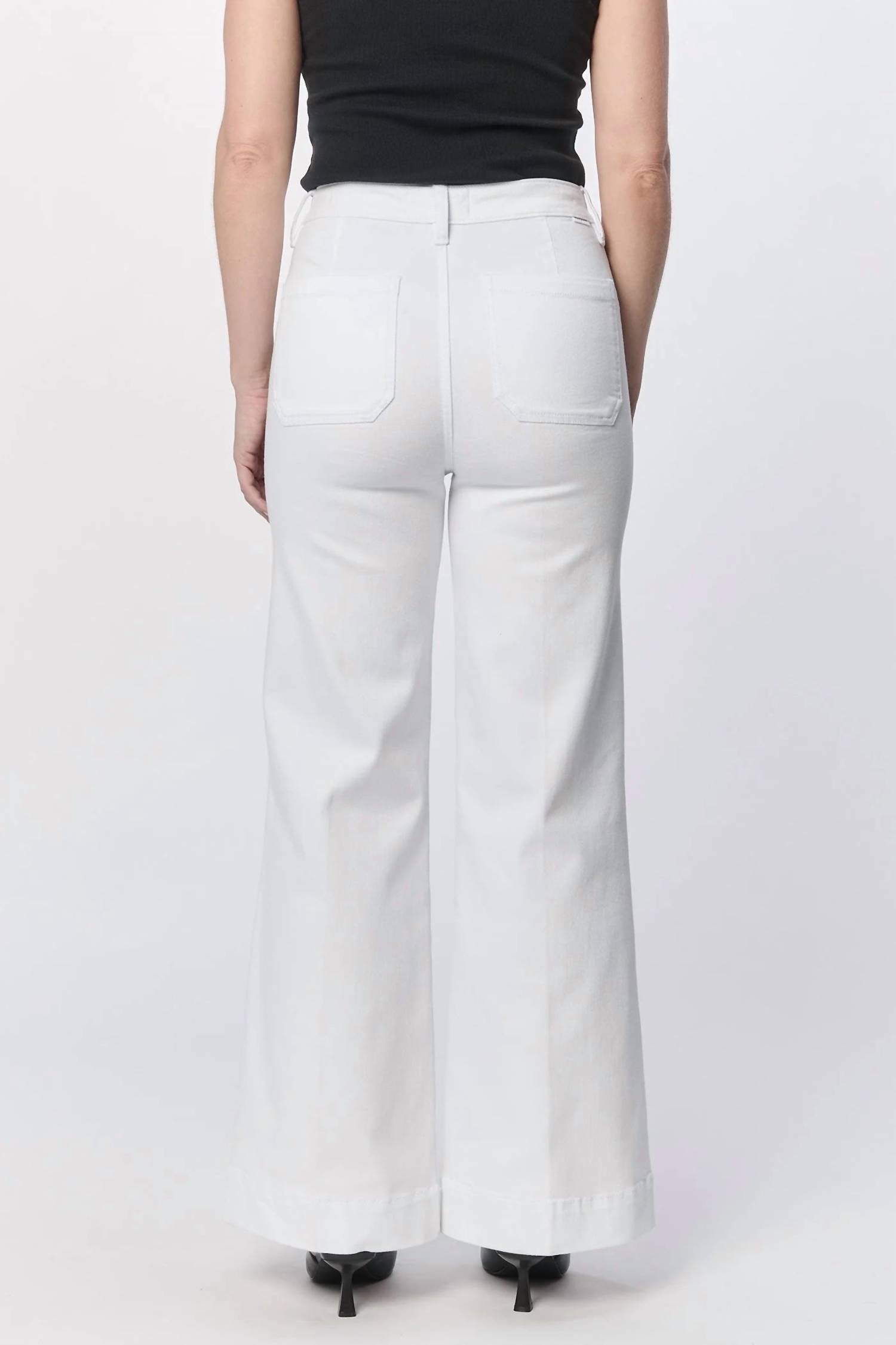 Dear John Denim - Fiona Wide Leg Cuffed Hem Jeans