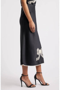 Loveshackfancy - Vallis Lace Bow Midi Skirt