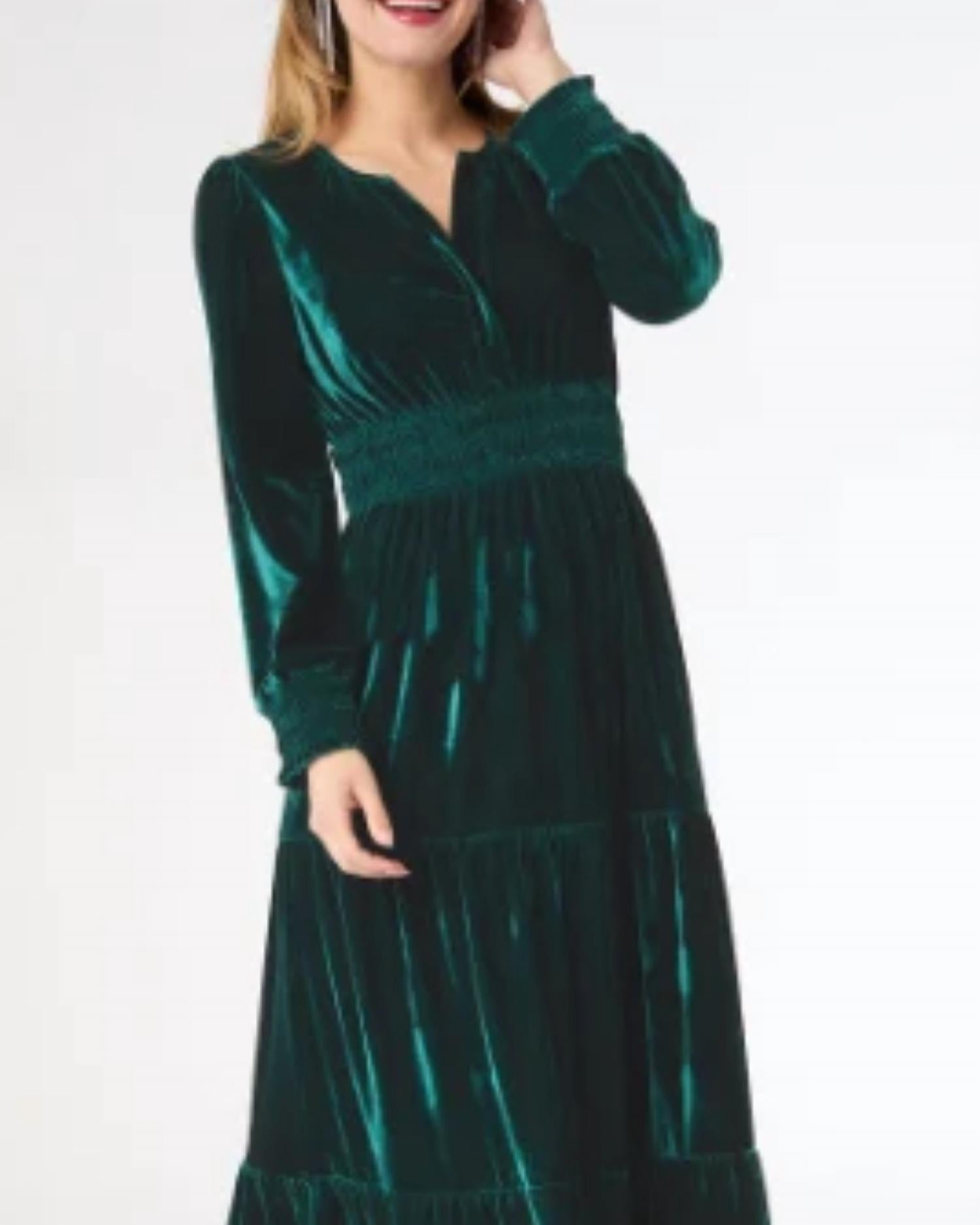 Coco + Carmen - Brigid Velour Dress