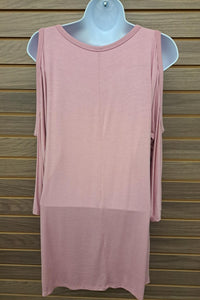 Gorilla Cat - Women's Cold Shoulder 3/4 Sleeve Top