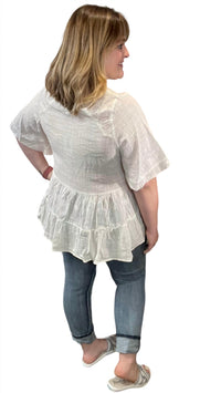 Easel - Vintage Wing Sleeve Top