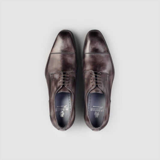 Scarpe Di Bianco - Men's Pesaro Fumo Captoe Oxford Shoes