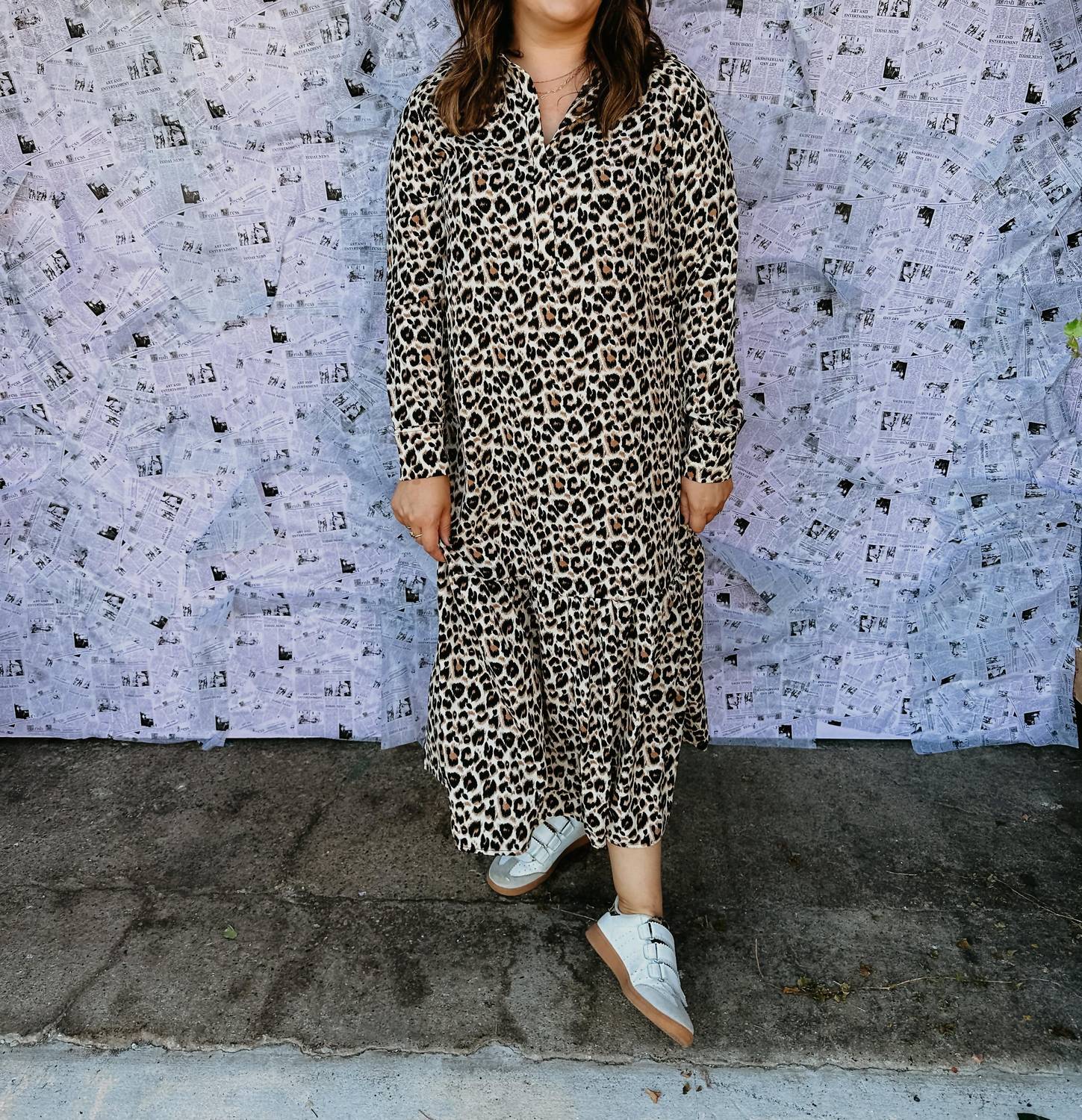 Urban Daizy - Leopard Print Maxi Dress