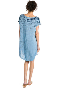 Hard Tail Forever - Short Sleeve Shirttail Tunic Dress