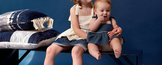 Omamimini - Baby Peplum Top with Ties