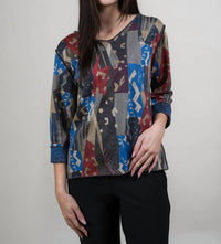 Trisha Tyler - Reversible v neck Top