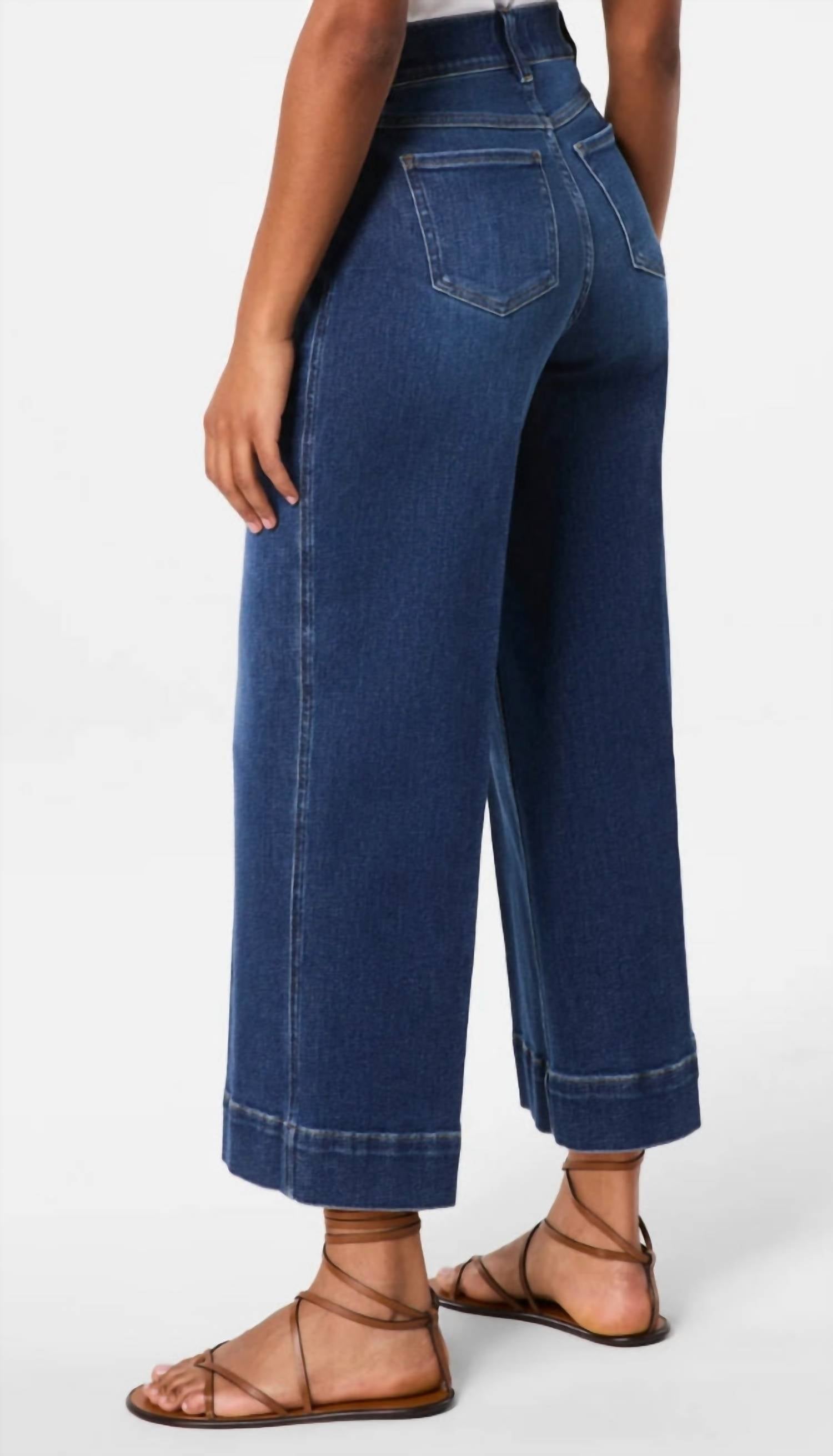 Spanx - Everywhere Cropped Wide Leg Jeans