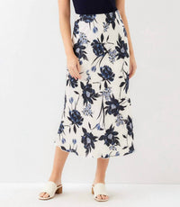 Karen Kane - Satin Bias Cut Midi Skirt