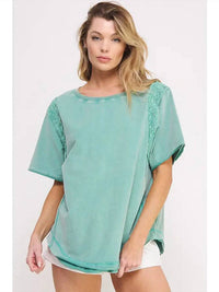 Jade By Jane - Race Panel Short Sleeve Top