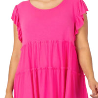 Zenana - Swing Summer Ruffled Dress