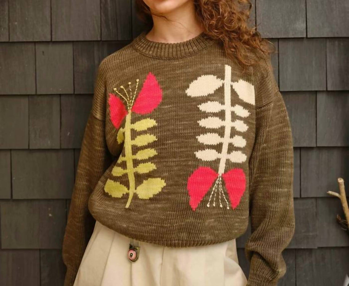 Degen - Embroidered Floral Sweater