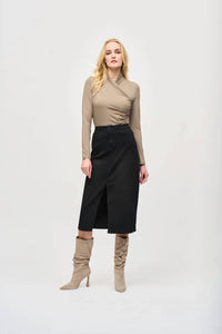 Joseph Ribkoff - COWL NECK RUCHED TOP