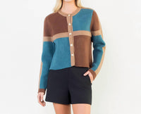 Thml - Colorblock Long Sleeve Cardigan