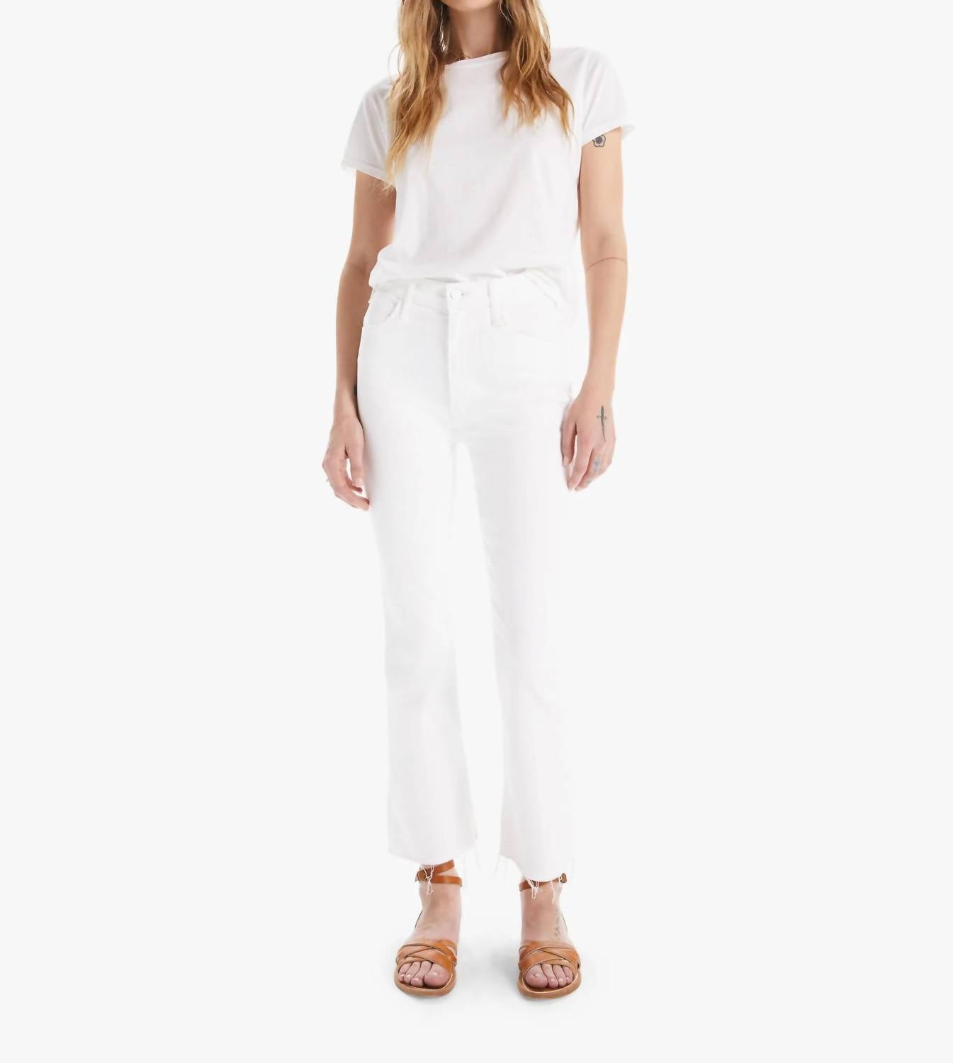 Mother - Hustler High Rise Ankle Flared Jeans