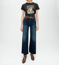 RE/DONE High Rise Wide Leg Crop Jean in barely worn 1 - women's jeans