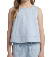 Hayden La - Contrast Stitch Tank And Shorts Set