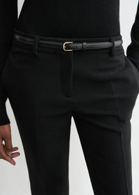 TOTEME Low Waist Slim Trousers in black - women's pants - view 4