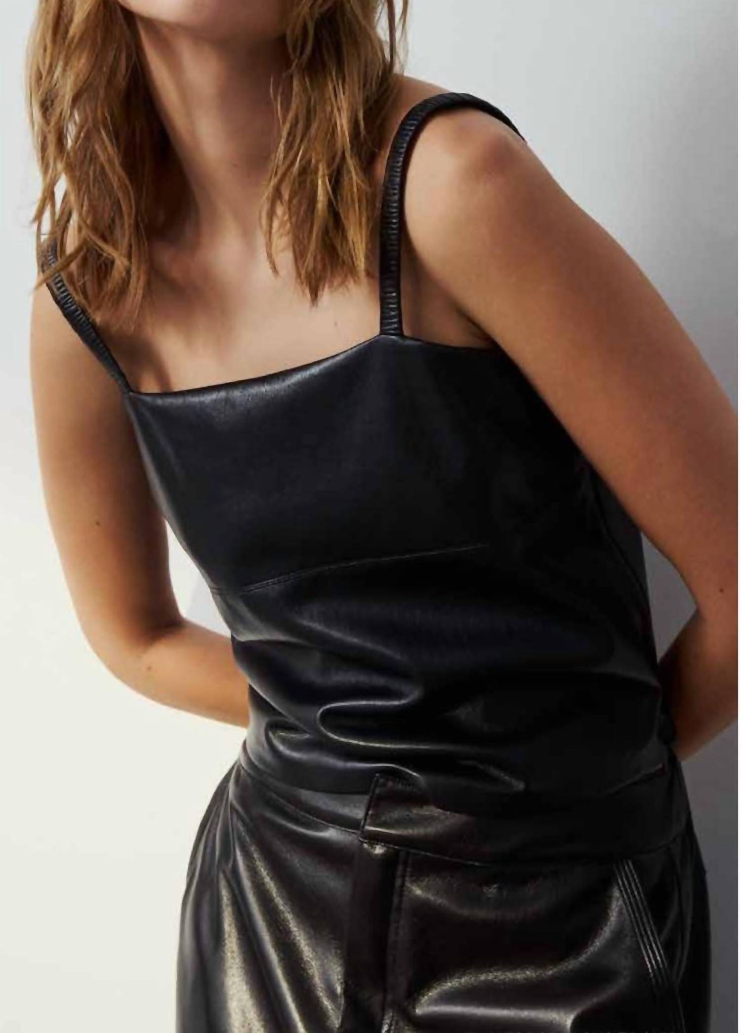 Melissa Nepton - Elly Faux Leather Tank
