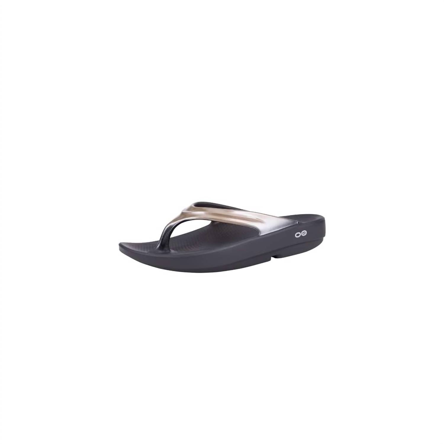 OOFOS Women's Oolala Luxe Thong Sandals in latte - women's sandal - view 4