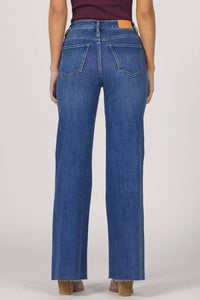 Dear John Denim - Fiona Wide Leg Frayed Jeans