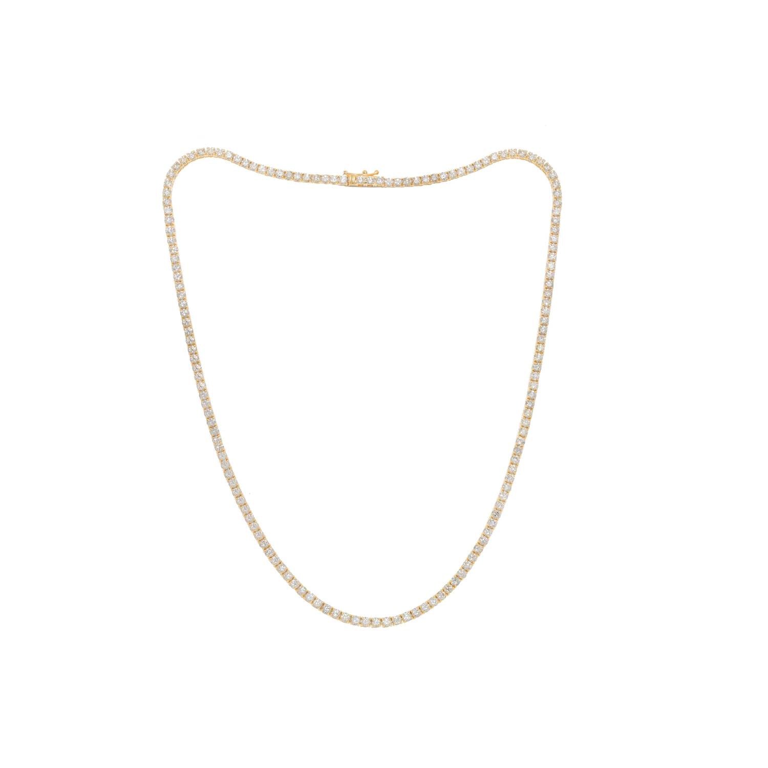 Diana M Jewels - 7.00 Cts Diamond Tennis Necklace