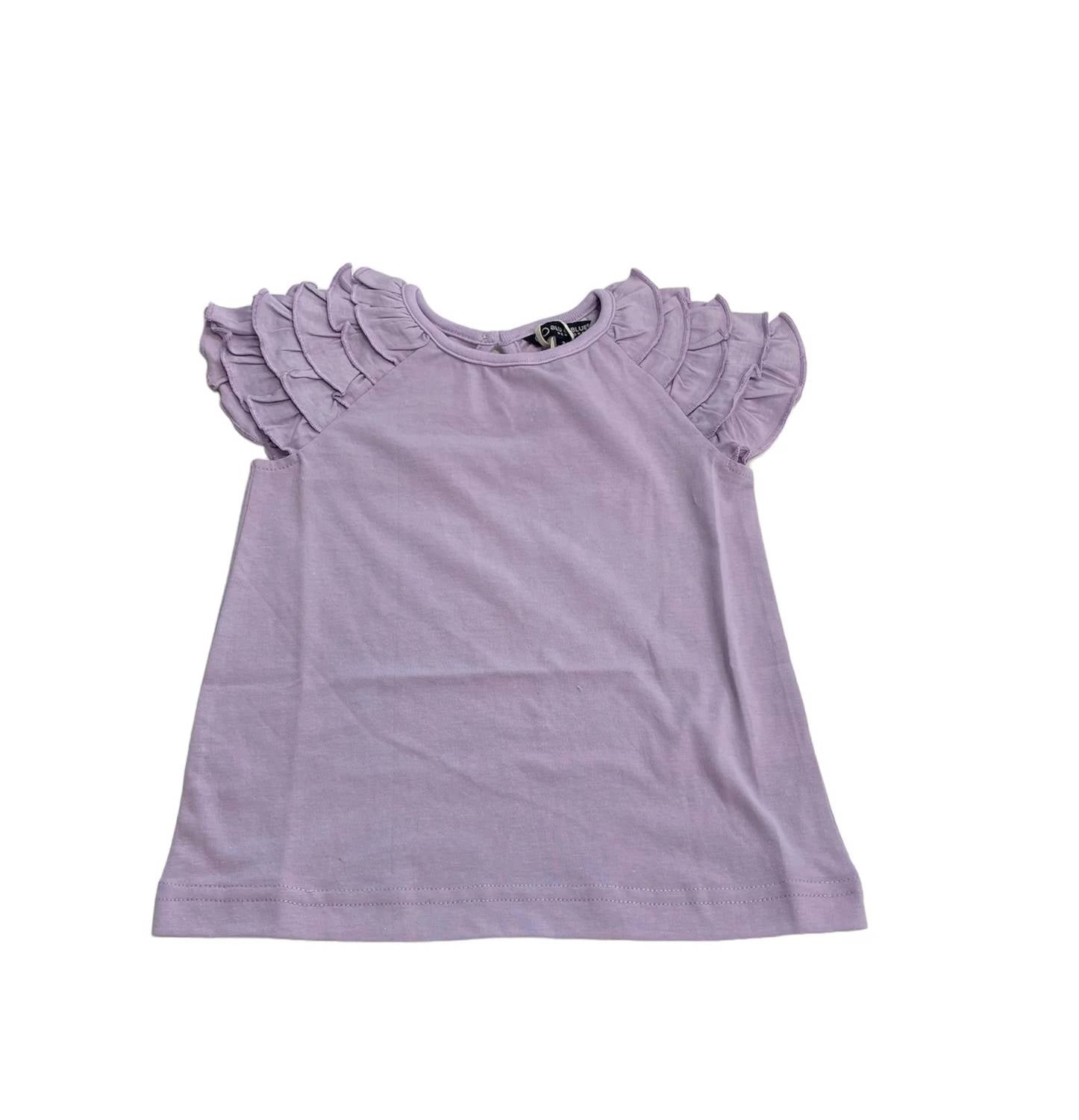 Blu & Blue - Kids' Ruffle Sleeve Top