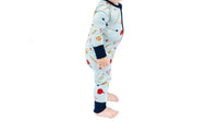 Emerson And Friends - Boy's Play Ball Baseball Bamboo Convertible Footie Romper