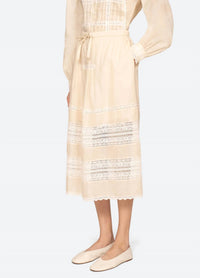 Sea - Pippa Solid Midi Skirt