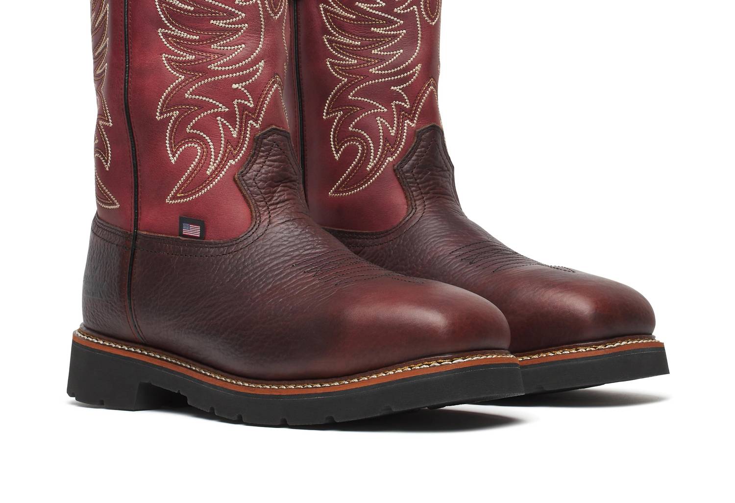 Thorogood Men's Pull-on Composite Toe Boot in chili crimson - men's boots - view 4