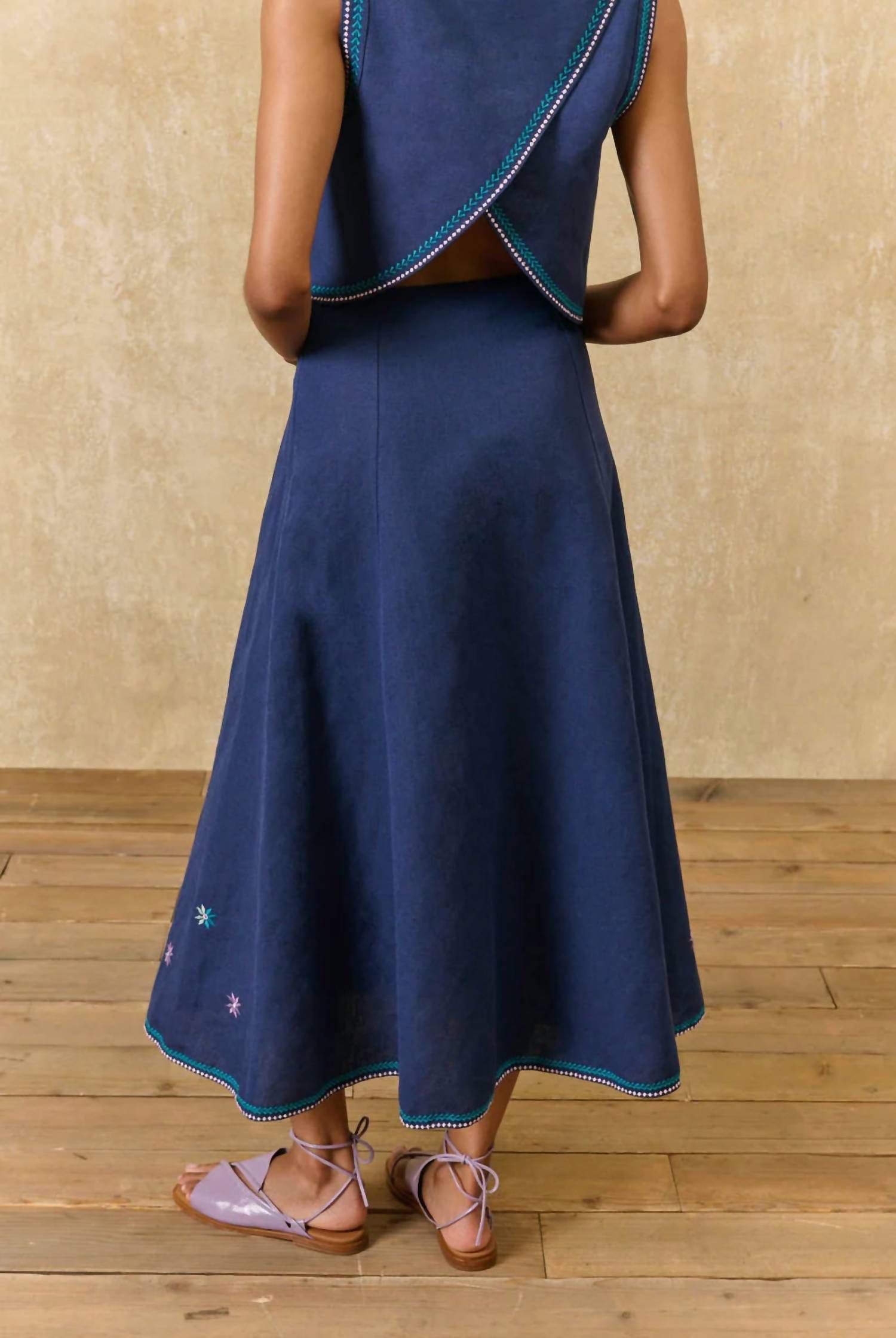 Louise Misha - Dafne Canvas Skirt