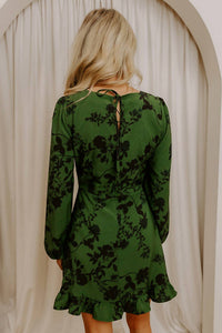 Sugarlips - Tindrie Floral Ruffle Flounce Mini Dress
