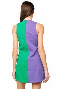 Queen Of Sparkles - Colorblock Golf Clubs Tank Dress