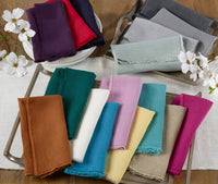 Saro Lifestyle - Fringed Design Washed 20" Napkins - Set Of 4