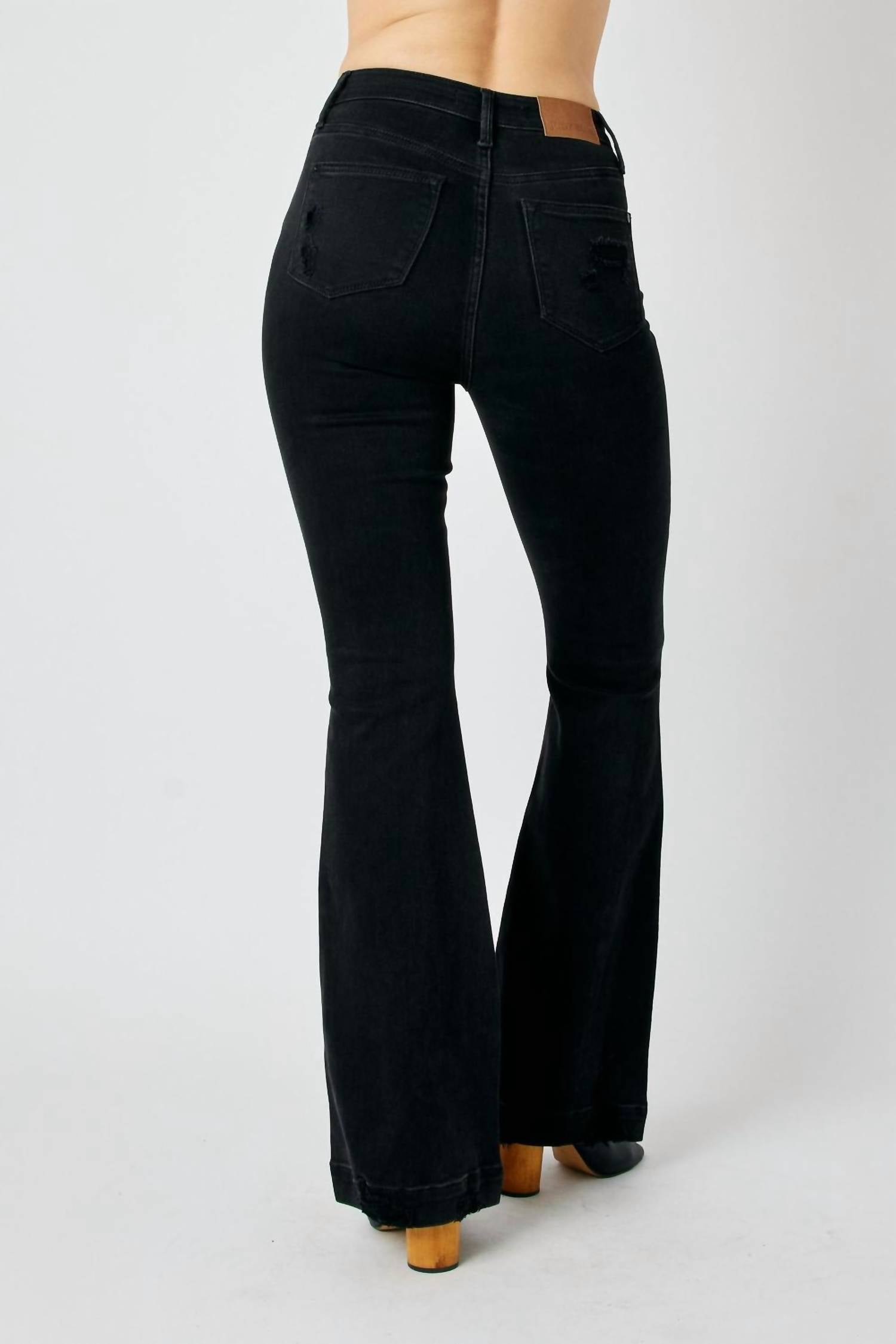 Judy Blue - High Waist Tummy Control Destroy Flare Jeans
