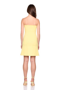 Susana Monaco Tube Flare Dress in lemon zest - women's dress - view 4