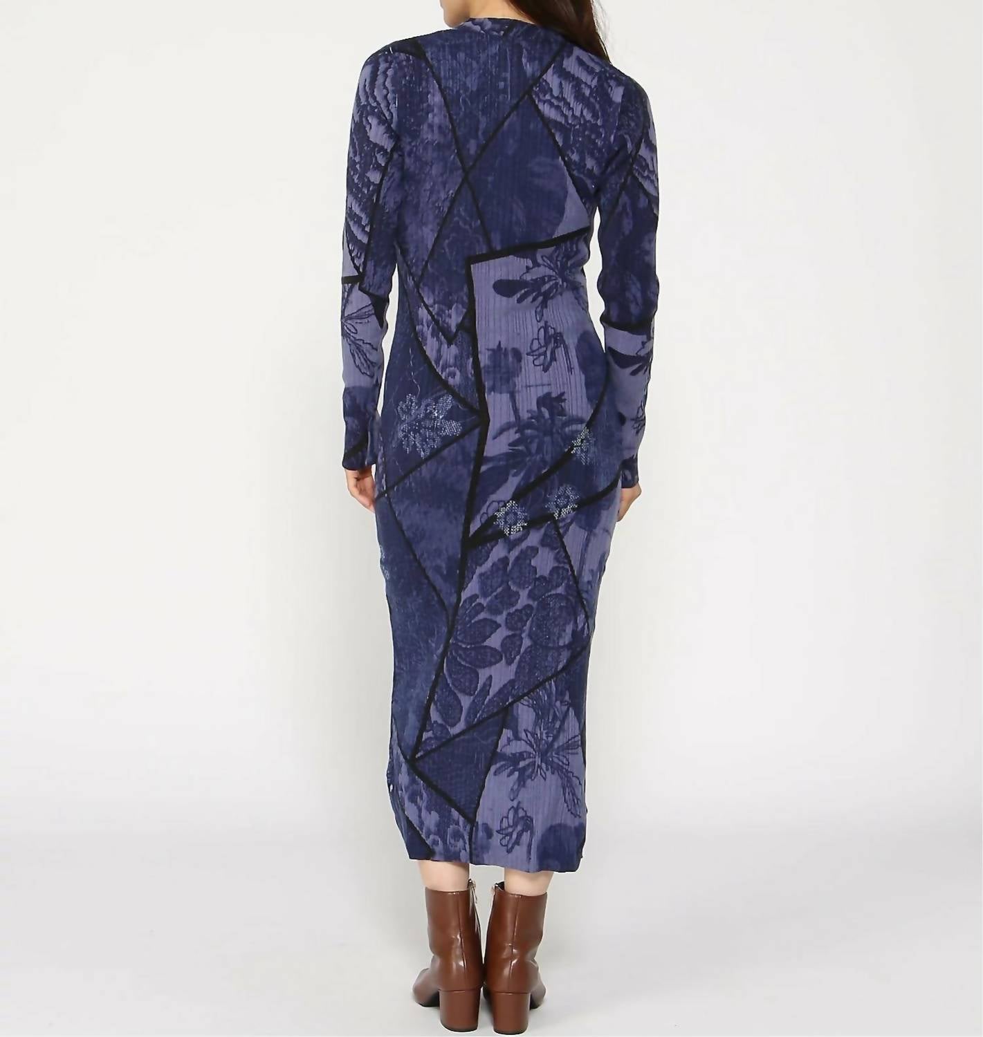 Desigual - Floral Print Mini Sweater Dress