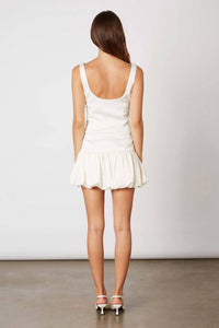 CLA Satin Cami Top in white - women's shirt - alternate view