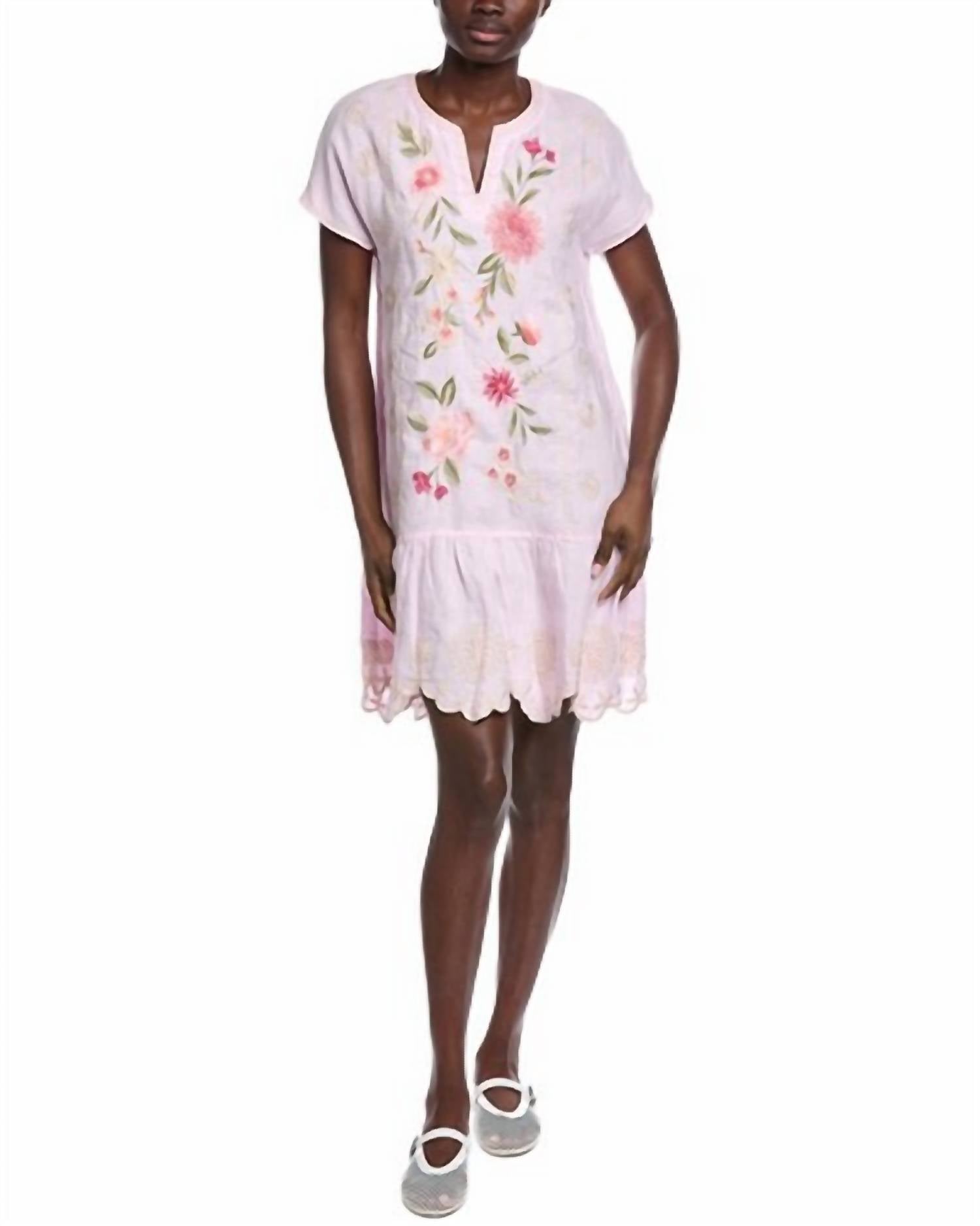 Johnny Was - RELAXED LINEN FLOUNCE DRESS DELLA
