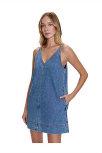 Pistola - Tavi Pop Over Denim Dress