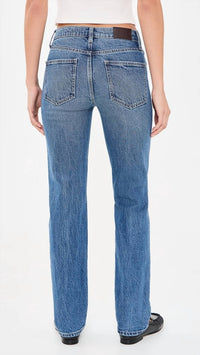 Pistola - Aleks Mid Rise Straight Leg Jeans