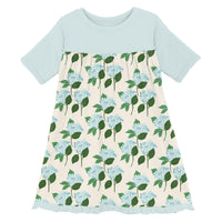 Kickee - Baby Girl's Classic Short Sleeve Swing Dress