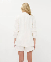 Esqualo - Striped Linen Blazer