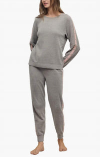 Barefoot Dreams - Cozy Chic Ultra Lite Heart Stripe Pullover